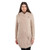 ML144-109 Irish Cable Knit Merino Coat Soft Beige Front Side Keilys.com