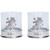 CB-WGLR2 Set of 2 Lion Rampant Pewter Whiskey Glasses Keilys.com