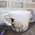 RLS-7SP046 Ceramic Hairy Sheep Mug White With Lavender handle Keilys.com