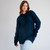 FL194-610 Aran Fisherman Cable Sweater Ocean Blue Color Keilys.com