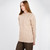 FL194-609 Aran Fisherman Cable Sweater Parsnip Color Front View Keilys.com