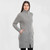 ML907-103 Aran Knit Merino Wool Mock Neck Coat 100% Merino wool Keilys.com