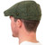 HOF-DUBFC-Green-Ref-6400-06 Donegal Tweed Dubliner Flat Cap Green Color Back View Keilys.com