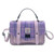 ISL-8311PURTTL00 Harris Tweed Mini Satchel for Women in Purple Tartan Color Keilys.com
