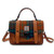 ISL-8311ORANBLUTTL00 Harris Tweed Mini Satchel for Women in Orange Blue Tartan Color Keilys.com