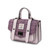 ISL-8311PURMDTL00 Harris Tweed Mini Satchel for Women Violet Mini Dogtooth Front Side Keilys.com