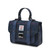 ISL-8311NAVOCL00 Harris Tweed Mini Satchel for Women Navy Overcheck Front Side Keilys.com