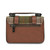 ISL-8311CHETTL00 Harris Tweed Mini Satchel for Women Chestnut Tartan Back Side Keilys.com