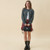 ISL-8311BLAHBL00 Harris Tweed Mini Satchel for Women Black Herringbone Lifestyle Keilys.com