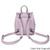 ISL-8700VIOMDTL00 Harris Tweed Mini Backpack Violet Mini Dogtooth Back side Keilys.com