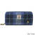 ISL-9630BLUTTL00 Ladies Harris Tweed Long Wallet Blue Tartan Keilys.com