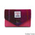 ISL-8302FUSTTL00 Ladies Harris Tweed Mini Wallet Fuchsia Tartan  Front view Keilys.com