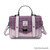 ISL-8312PURMDTL00 Ladies' Harris Tweed Satchel Traditional Designs Violet mini Dogtooth Color Keilys.com