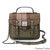 ISL-2711CHETTL00 Harris Tweed Mini Calton Satchel  Chestnut Tartan Front view Keilys.com