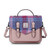 ISL-2712PNBTTL00 Harris Tweed Medium Calton Satchel Pink and Blue Tartan Keilys.com