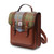 ISL-2700CBLTTL00 Harris Tweed Calton Backpack Traditional Designs Chestnut and Blue Tartan Front Side Keilys.com