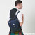 ISL-8399NAVOCL00 Spacious Harris Tweed Backpack Traditional Designs Navy Overcheck Lifestyle Keilys.com