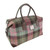 GA-LB1006-COL137 Harris Tweed Overnight Bag with Tartan Design Blue & Purple Stewart Tartan Keilys.com