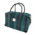 LB1006-COL119 Harris Tweed Overnight Bag with Tartan Design Turquoise Overcheck Keilys.com