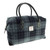 LB1006-COL095 Harris Tweed Overnight Bag with Tartan Design Grey/Black Tartan Keilys.com