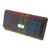 GA-LB2000-COL046 Harris Tweed Long Zip Wallet with Tartan Design Multi Colour Tartan Keilys.com