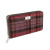 GA-LB2100-COL144-Burgundy & Pink Ladies Harris Tweed Long Wallet Tartan Design Keilys.com