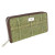 GA-LB2100-COL153-Green Ladies Harris Tweed Long Wallet Tartan Design Keilys.com