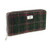 GA-LB2100-COL107 Ladies Harris Tweed Long Wallet Tartan Design Dark Green and Plum Check Keilys.com