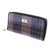 GA-LB2100-COL034 Ladies Harris Tweed Long Wallet Tartan Design Pink/Lilac Check Keilys.com