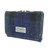 GA-LB2113-COL060 Ladies Harris Tweed Mini Wallet with Tartan Design Black Watch Keilys.com