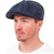 HOF-GATS-Ref-6400-05 Donegal Tweed Gatsby Newsboy Cap Navy Color Keilys.com