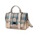 ISL-8333ISTTL00 Handcrafted Harris Tweed Large Satchel Islander Tartan Color 
Front view Keilys.com