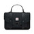 ISL-8333BLAHBL00  Handcrafted Harris Tweed Large Satchel Black Herringbone color Keilys.com