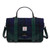 ISL-8333GRNTTL00 Handcrafted Harris Tweed Large Satchel Black Watch Color Keilys.com