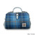 ISL-2588BLUTTL00 Handwoven Harris Tweed Doctor Bag Blue Tartan Color Front Side Keilys.com