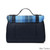 ISL-8233BLUTTL00 Handwoven Harris Tweed Orkney Satchel Blue Tartan Color Back Side Keilys.com