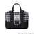 ISL-8301BLWDTL00 Handwoven Harris Tweed Wee Satchel Black and White Dogtooth Color Keilys.com