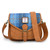 ISL-8320BLUTTL00 Handcrafted Harris Tweed Saddle Bag Blue Tartan Color Front Side Keilys.com