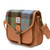 ISL-8320CBLTTL00 Handcrafted Harris Tweed Saddle Bag Chestnut and  Blue Tartan Color Keilys.com