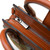 ISL-8390CBLTTL00 Handwoven Harris Tweed Mini Tiree Tote Bag Chestnut and Blue Tartan Color Keilys.com