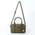ISL-8846CHEHBL00 Medium Handwoven Harris Tweed Duffle Bag in Chestnut Herringbone Color Front View Keilys.com