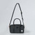 ISL-8846BLGHBL00 Medium Handwoven Harris Tweed Duffle Bag in Black and Grey Herringbone Color Shop online on Keilys.com