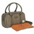 ISL-8846CHEHBL00 Medium Handwoven Harris Tweed Duffle Bag in Chestnut Herringbone Keilys.com