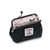 ISL-9500BLAHBL00 Handwoven Harris Tweed Coin Purse in Black Herringbone Color Inside View Keilys.com