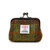 ISL-9500CHETTL000 Handwoven Harris Tweed Coin Purse in Chestnut Tartan Color Front View Keilys.com