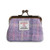 ISL-9500PURTTL000 Handwoven Harris Tweed Coin Purse in Purple Tartan Color Keilys.com
