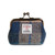 ISL-9500NAVBEIGTTL000 Handwoven Harris Tweed Coin Purse in Navy-Beige Tartan Color Keilys.com