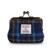 ISL-9500NAVTTL000 Handwoven Harris Tweed Coin Purse in Navy Tartan Color Keilys.com