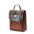 ISL-8366CBLTTL00 Handwoven Mini Harris Tweed Backpack in Chestnut Blue Tartan Color Shop online on Keilys.com