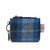 ISL-9200BLUTTL00 Harris Tweed Card Zip Wallet in Blue Tartan Color Keilys.com